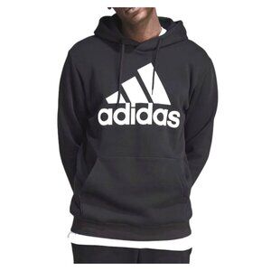 Adidas Mens Multi Sports Black & White Hooded Sweatshirt Large